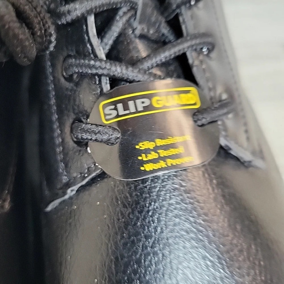 Perry Ellis Portfolio Men's 9.5 M Slip Guard Resistant Blk Work Shoes Ultra Foam - Picture 3 of 8